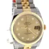 Rolex Datejust Champagne Dial - Dual Tone Jubilee Bracelet 116233