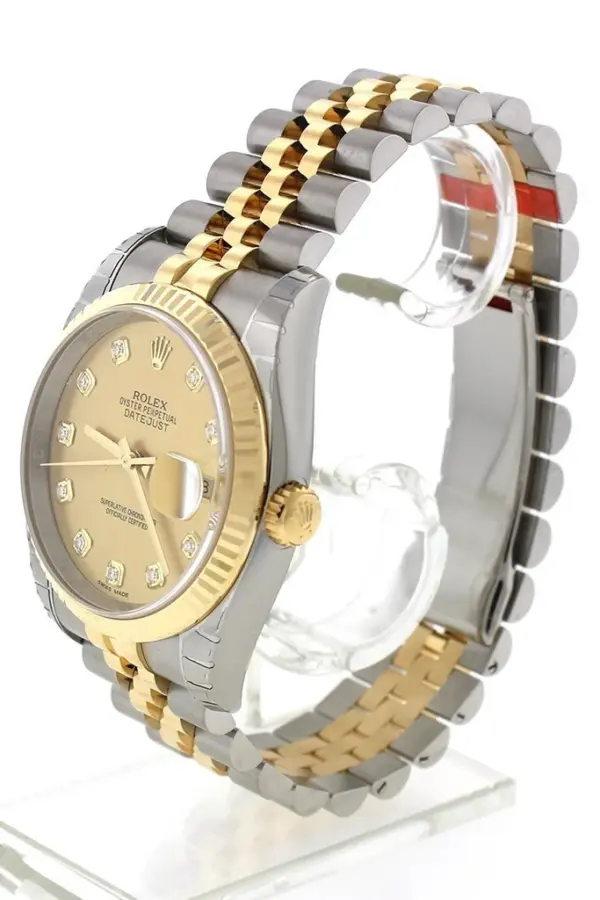 Rolex Datejust Champagne Dial - Dual Tone Jubilee Bracelet 116233