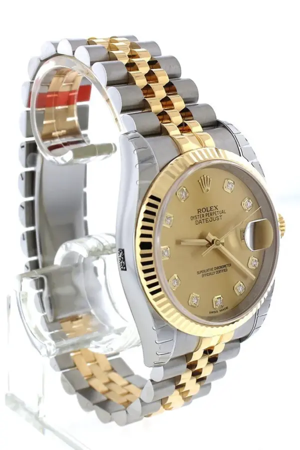 Rolex Datejust Champagne Dial - Dual Tone Jubilee Bracelet 116233