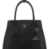 Prada Double Mini Bag in Black Saffiano Leather