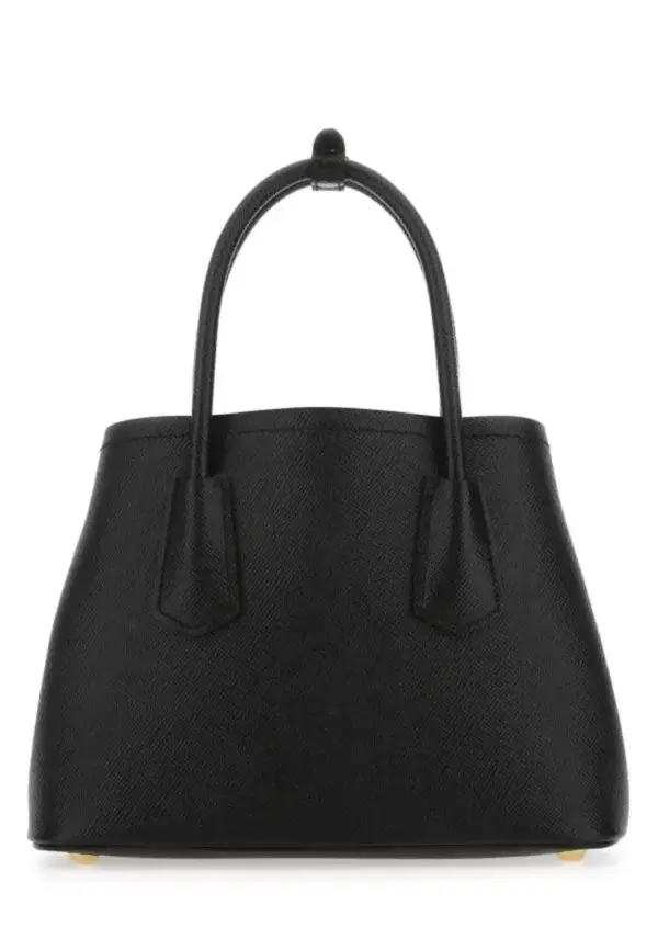 Prada Double Mini Bag in Black Saffiano Leather