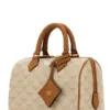 MCM Ella Small Ivory Boston Bag