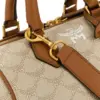 MCM Ella Small Ivory Boston Bag