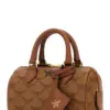 MCM Ella Mini Cognac Boston Bag